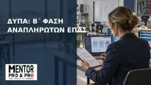 Εκπαιδευτικός σε εργαστήριο ΕΠΑΣ της ΔΥΠΑ για τη β΄ φάση δηλώσεων αναπληρωτών