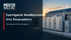 Συστήματα αποθήκευσης ενέργειας για επιχειρήσεις και προσωρινά αποτελέσματα του προγράμματος